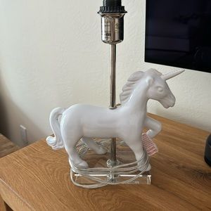 Unicorn ceramic lamp